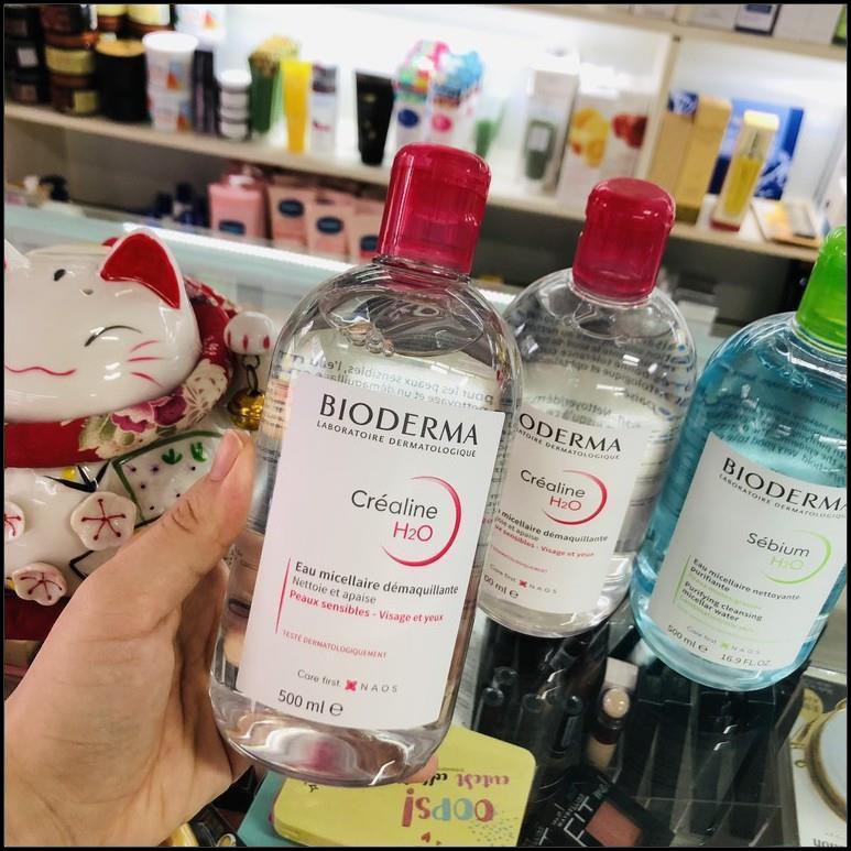 Nước Tẩy Trang Bioderma [CHÍNH HÃNG] Créaline H2O Nắp Bật Bản Mới Nhất, Nước Tẩy Trang Dành Cho Da Nhờn Mụn Bioderma | BigBuy360 - bigbuy360.vn