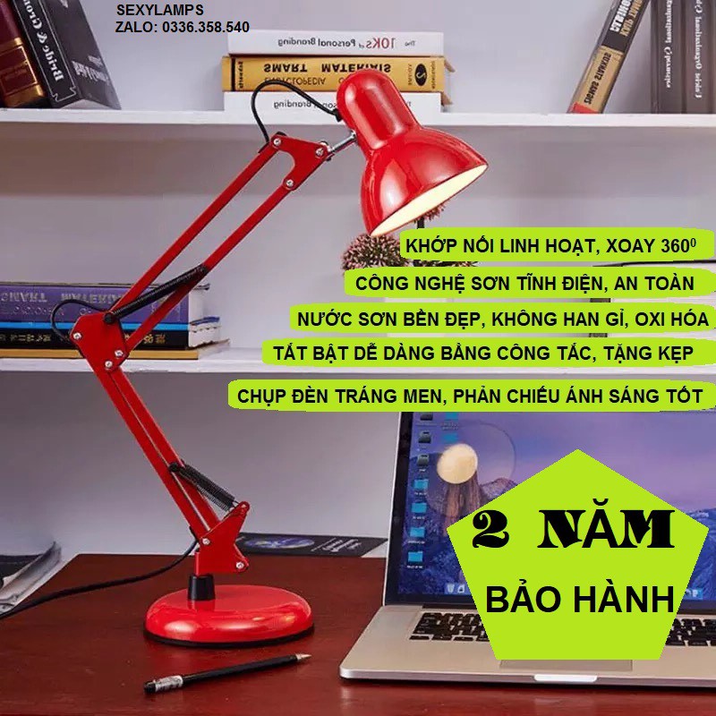 Đèn Bàn Học Tập, Làm Việc Có Đế Và Chân Kẹp Bàn PIXAR - Bóng LED 9w Đổi Màu KINGLED