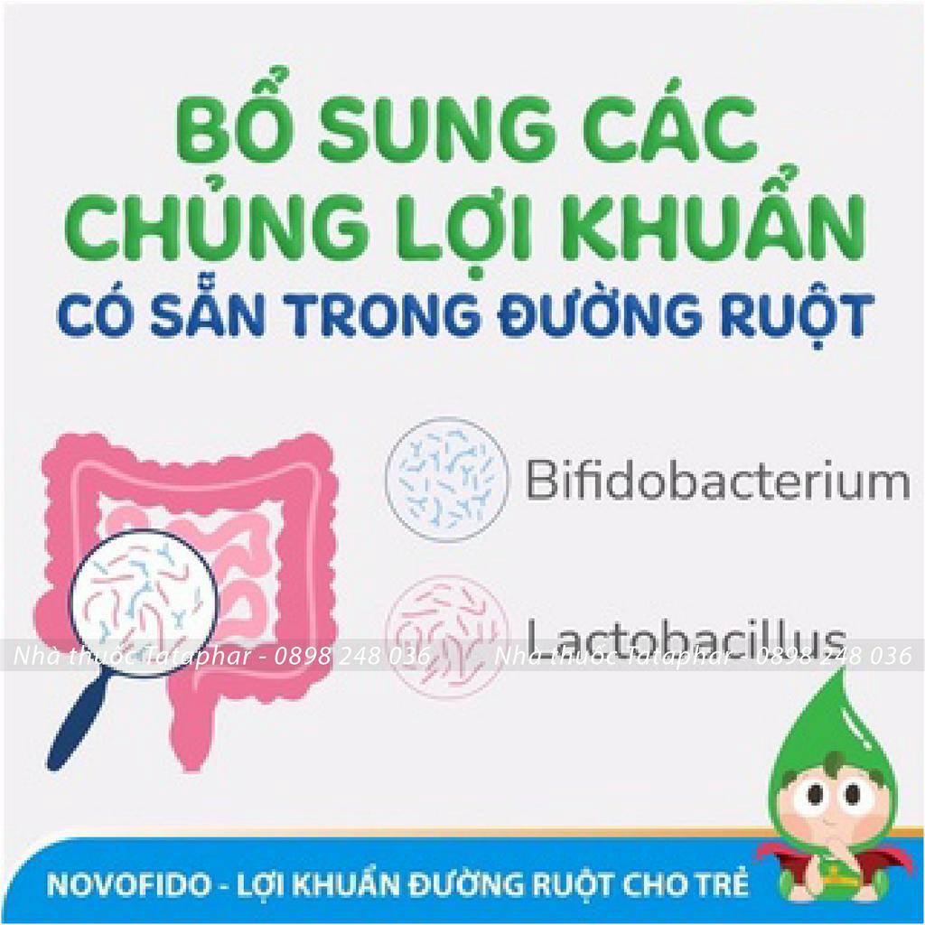 Men vi sinh Novocare Novofido - Bổ sung lợi khuẩn - dạng nhỏ giọt -Cải thiện hệ tiêu hóa bé ăn ngon lọ 15ml