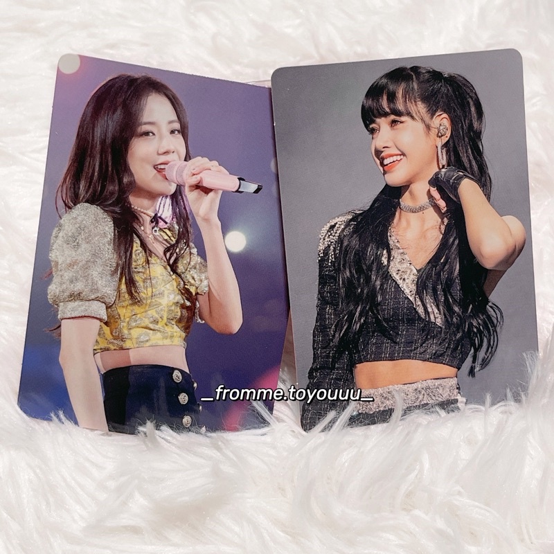 Ảnh photocard Jisoo Lisa TOKYO DOME card BLACKPINk chính hãng