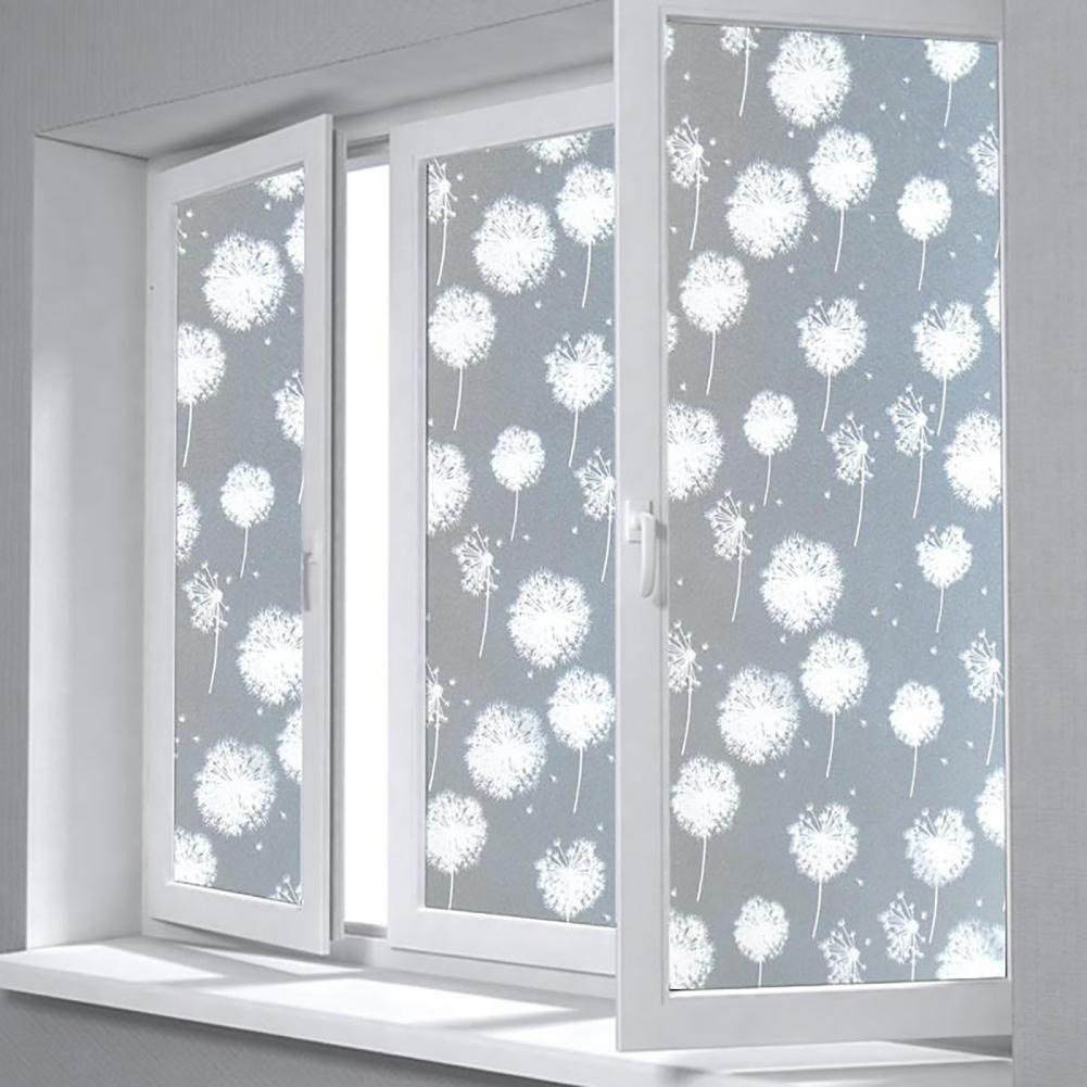 Decal dán kính mờ hoa văn nhám size 45x200cm giấy dán kính chống nhìn trộm cho cửa sổ phòng tắm vách ngăn phòng