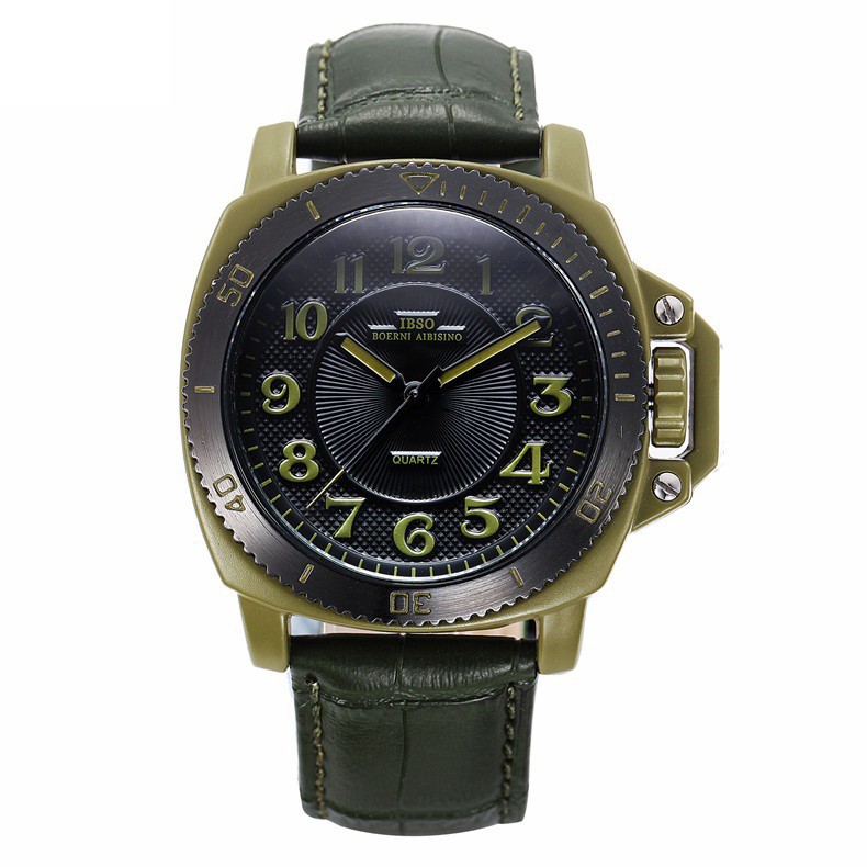 (Nhiều màu) Đồng hồ nam IBSO 3821 Quartz Analog dây da