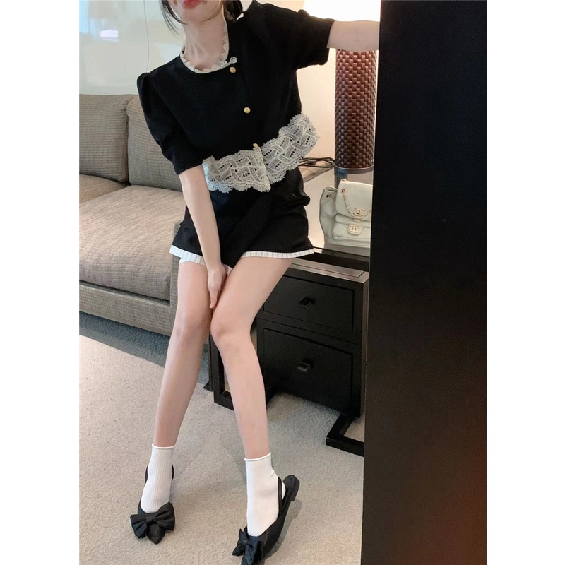 Áo Sơ Mi Tay Ngắn Phồng Dáng Rộng Phong Cách Hàn Quốc Thời Trang Cho Nữ