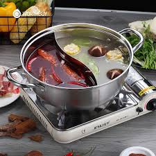 [Nồi lẩu siêu to] Nồi lẩu Hotpot 2 ngăn đa năng