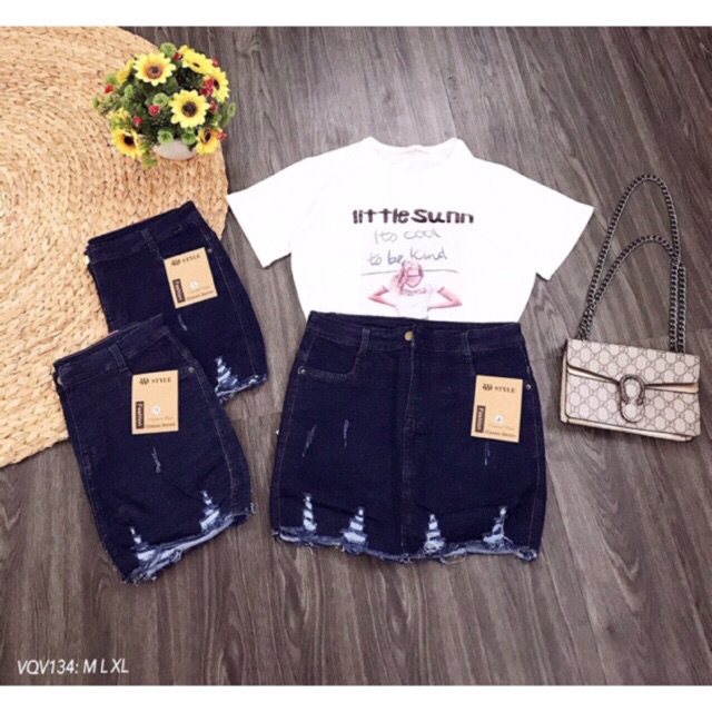 Váy quần jean đủ kiểu