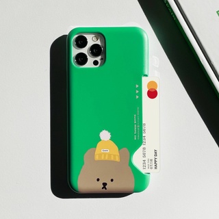 Korea MoMoCase Cute Case Compatible for iPhone All models Samsung Card Storage
