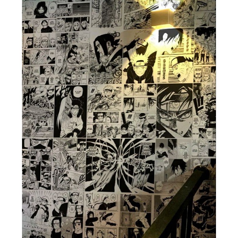 Decor ảnh trắng đen Anime Manga Wall trang trí tường in theo yêu cầu nhiều kích thước