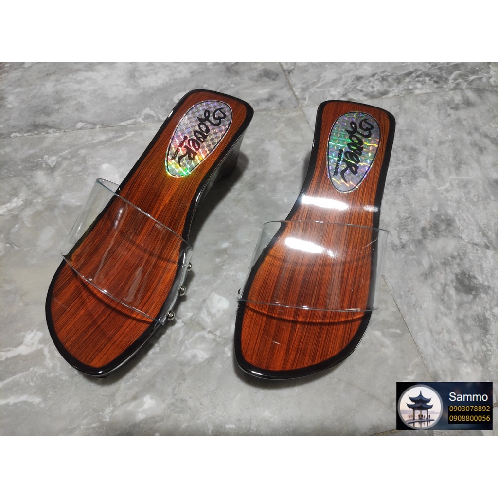 Guốc Gỗ Guốc Mộc 2 Phân Và 5 Phân Quai Trong