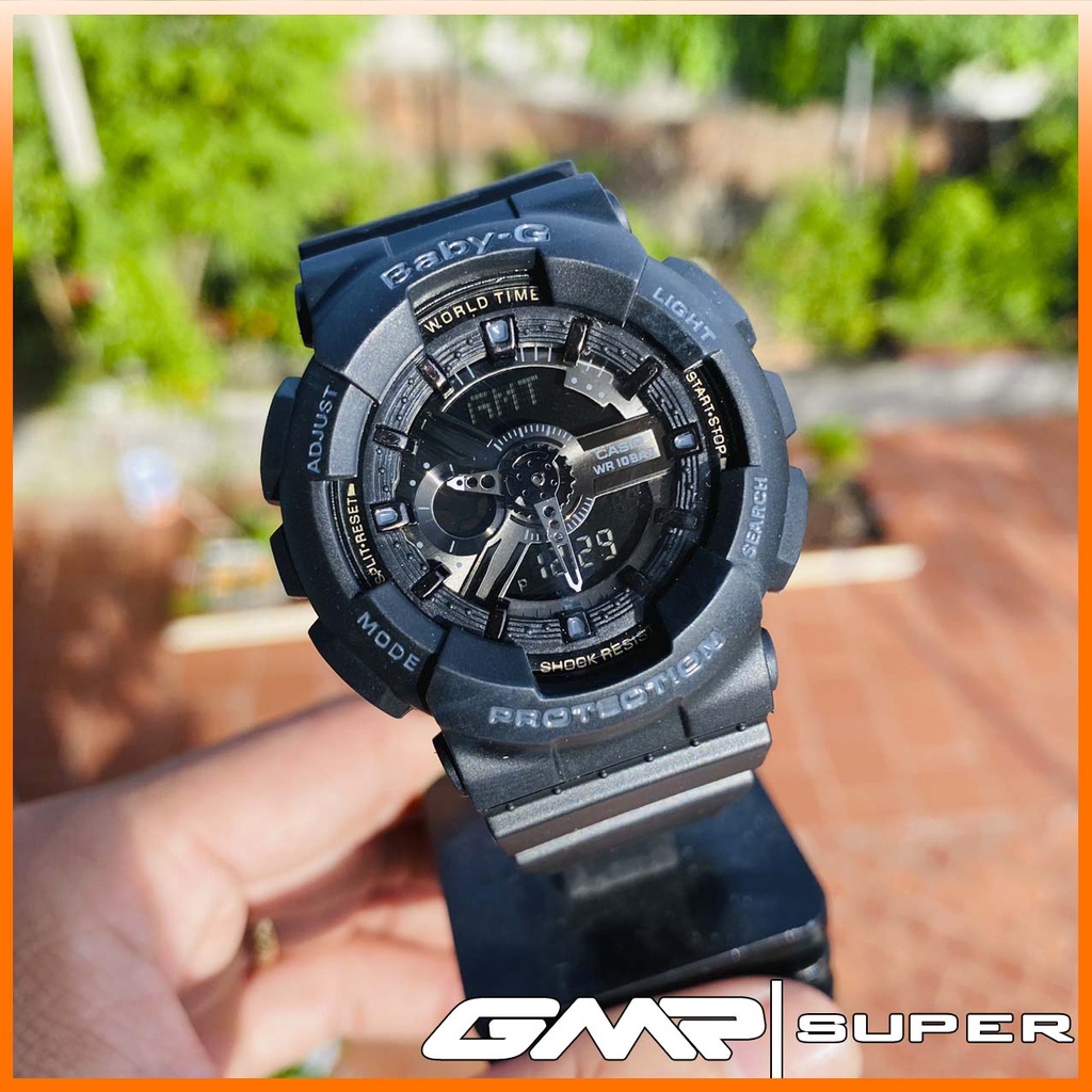 Đồng hồ nữ Casio Baby-G BA-110BC-1A Mặt 38mm,dây cao su,kim điện tử,chống sốc.