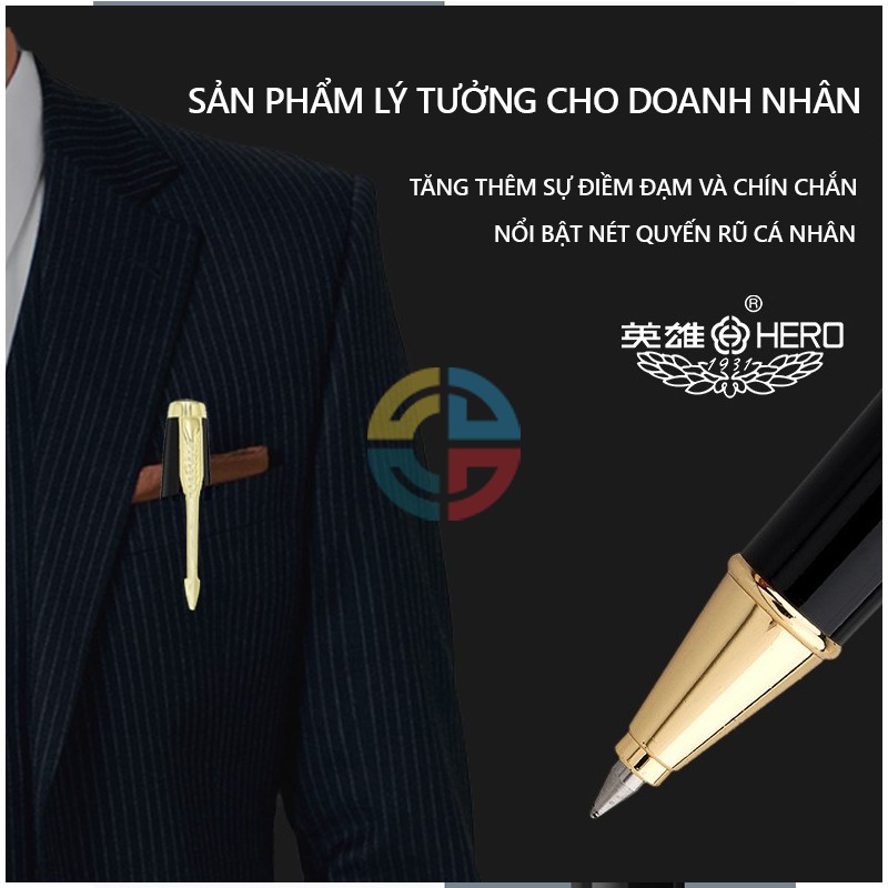 Bút Dạ Bi HERO 1502 - Bút Ký Kim Loại Cao Cấp