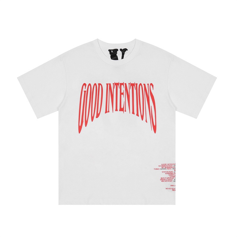 Áo Thun Cotton Tay Ngắn In Chữ Vlone Cổ Điển Thời Trang Cho Nam Và Nữ