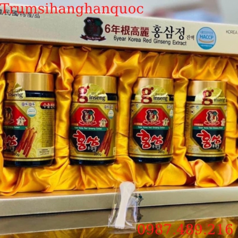 CAO HỒNG SÂM 6 NĂM TUỔI: 4 LỌ X250GR