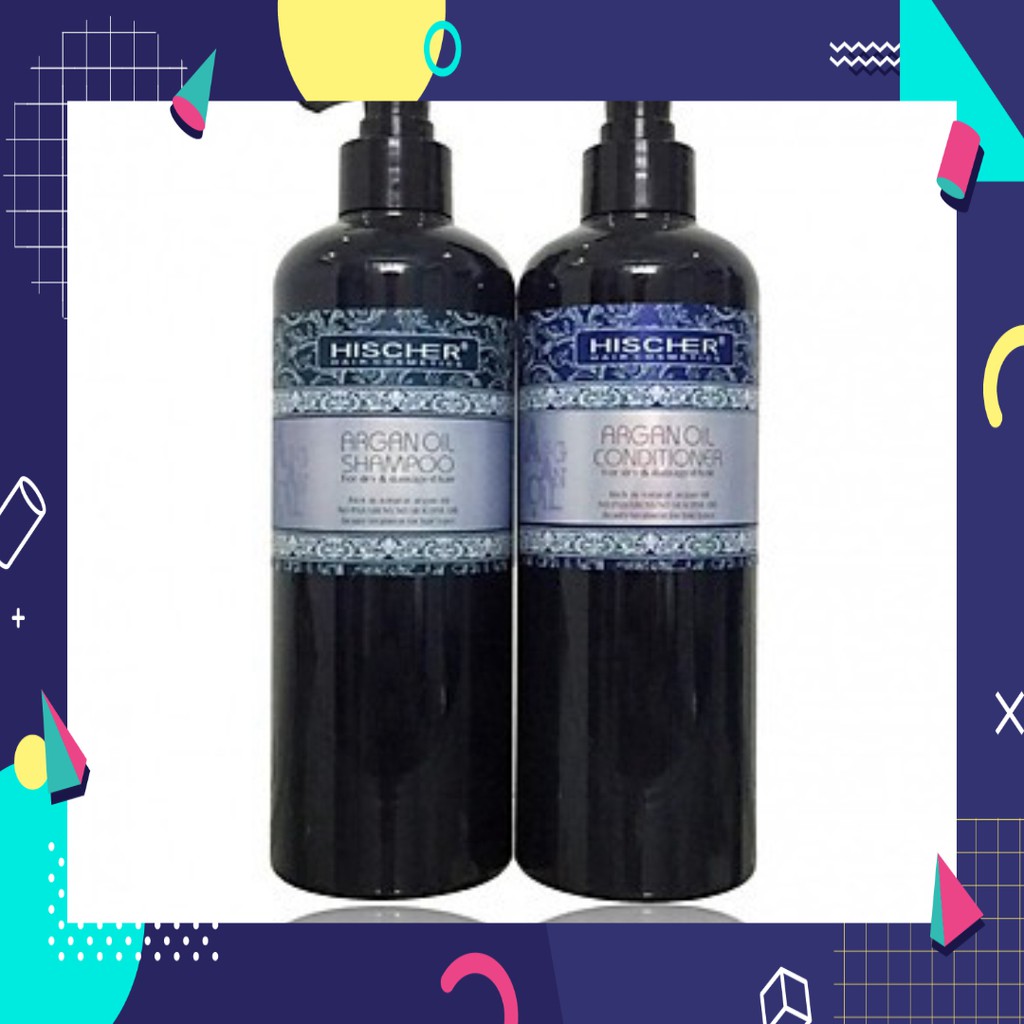 [ MUA NGAY ] Dầu cặp gội xả HISCHER ARGAN 500 & 1000ml