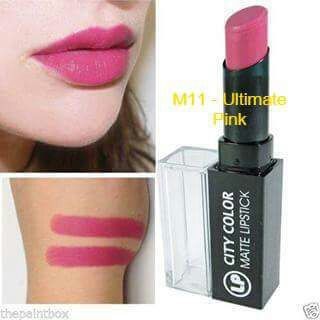 Son Lì Siêu Mịn Môi City Color Be Matte Lipstick Chính Hãng MỸ