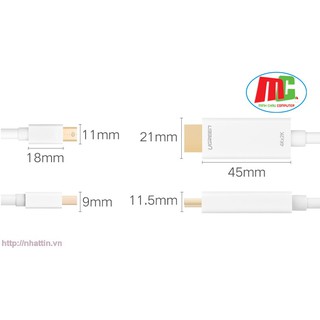 CABLE MINI DISPLAYPORT SANG HDMI UGREEN 20849