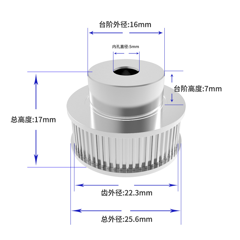 Bánh Xe Đồng Trục P36-gt2-6-bf 30 40 60mm 5 Băng 6 / 10mm Qp Cho Máy In 3d