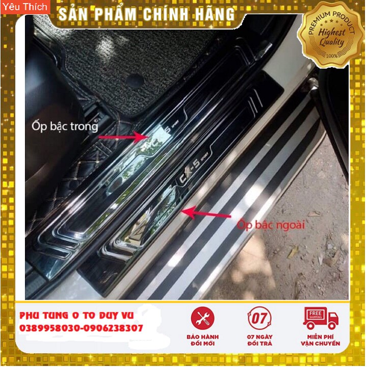 bộ ốp bậc chống trầy bước chân mazda cx5