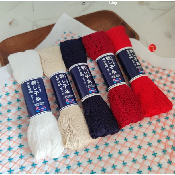 Chỉ Thêu SỢI BÔNG NHẬT BẢN Bó gồm 40 sợi Thêu tay trang trí, CHỈ CAO CẤP  Bách hóa Na na Handmade DIY Shop