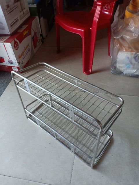 Kệ gia vị treo 2 tầng inox 201 | BigBuy360 - bigbuy360.vn