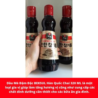 Dầu mè đậm đặc beksul hàn quốc 320ml