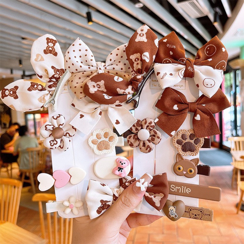 Kẹp Tóc Đuôi Ngựa Trang Trí Hoa Hoạt Hình Đáng Yêu Dành Cho Trẻ Em