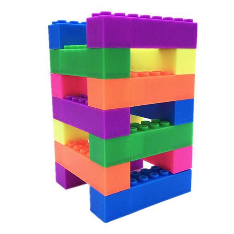 1pc Creative Cute Building Block Design 6 Color Markers Highlighter Art Book Scrapbook Making Paper Office and School Products