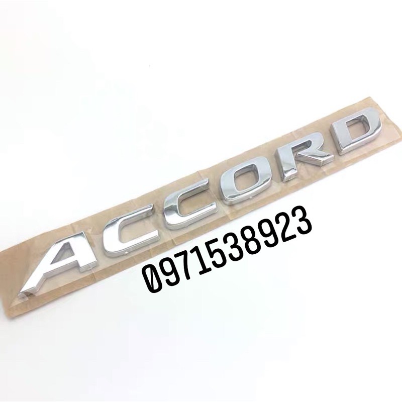 logo chữ nổi ACCORD dán thân xe hàng cao cấp