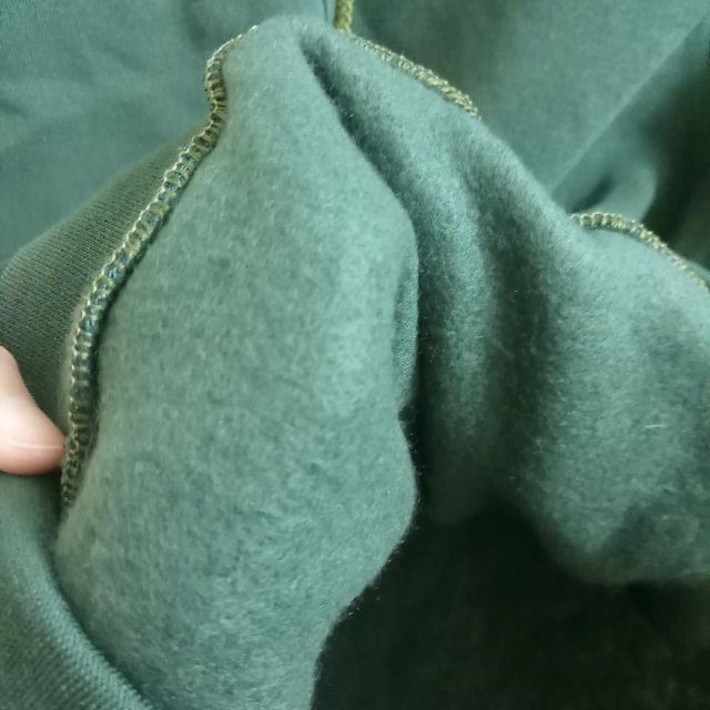 [ĐỦ SIZE - Kèm hình thật] Áo hoodie trơn nỉ dày màu xanh rêu basic hoodie unisex