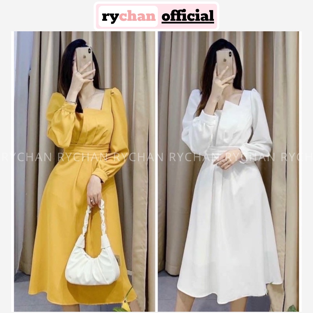 Đầm Đi Tiệc Tay Dài Thiết Kế Cổ Độc Đáo - DX9994