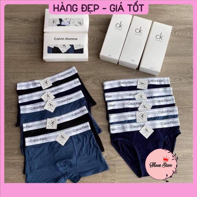 Quần Lót Nam, Hộp 5 Quần Sịp Nam tam giác, đùi C.K Xuất Dư Cao Cấp