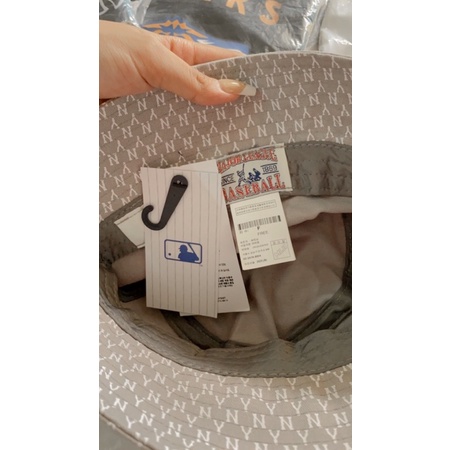 Nón MLB Bucket Xám Full Tag Logo Thêu Bền Đẹp