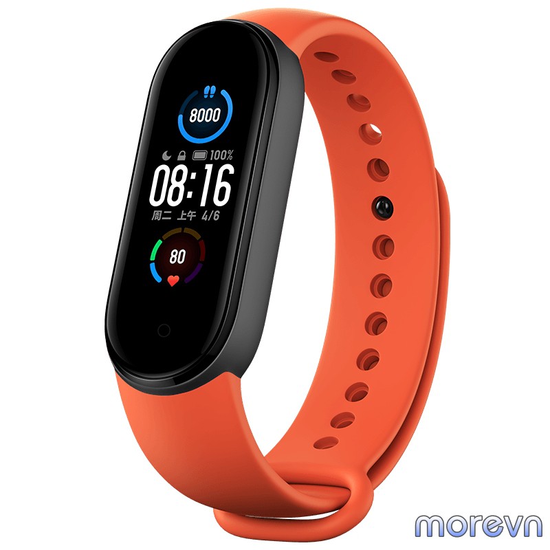 Dây đeo silicon Mi band 5 chính hãng Xiaomi - dây đeo silicon thay thế miband 5