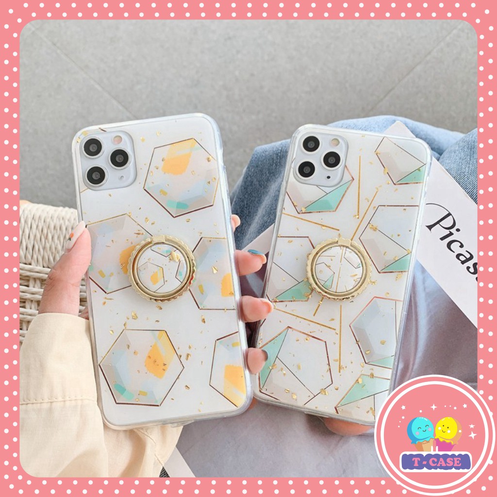 Ốp iphone - Ốp lưng Tứ giác sắc màu kèm ring 6/6s/6plus/6splus/7/8/7plus/8plus/x/xs/xsmax/11/11pro max U1-3