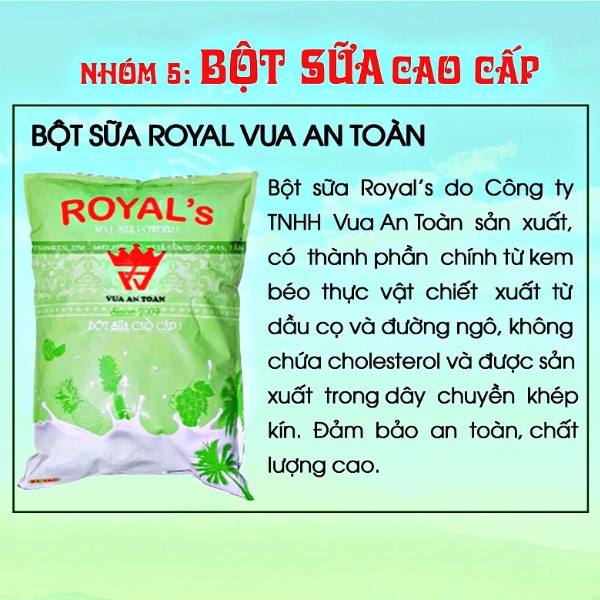 Bột Béo, Bột Kem Béo Thực Vật, Bột Sữa Royal's Cao Cấp 1kg Pha Tất Cả Các Loại Trà Sữa