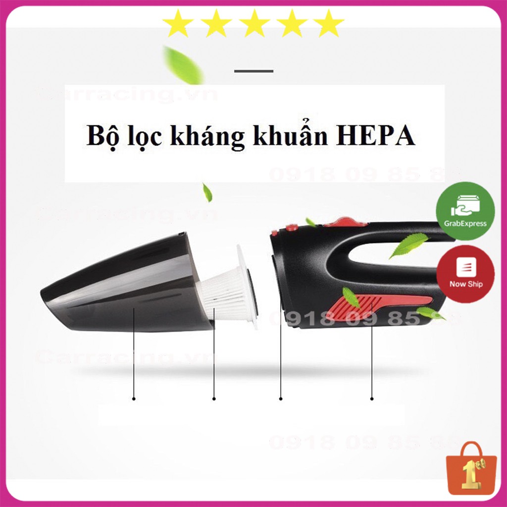 Máy hút bụi CARRACING Máy hút bụi mini cầm tay, lực hút khỏe, công suất lớn dùng trong ô tô - xe hơi - gia đình | BigBuy360 - bigbuy360.vn