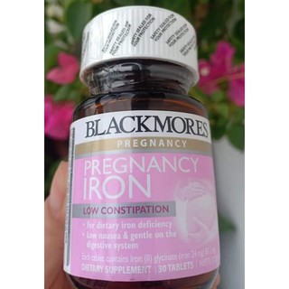 Viên Sắt bầu Blackmores Pregnancy Iron, Úc (30v) ngừa thiếu máu không gây táo bón cho bà bầu và mẹ sau sinh