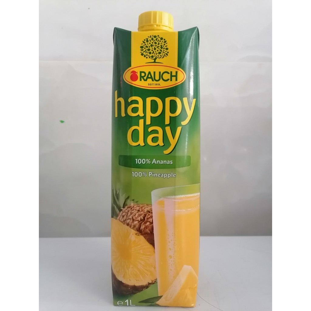 [1 Lít – Ananas] Nước ép dứa nguyên chất [Austria] RAUCH 100% Pineapple Juice (anm-hk)
