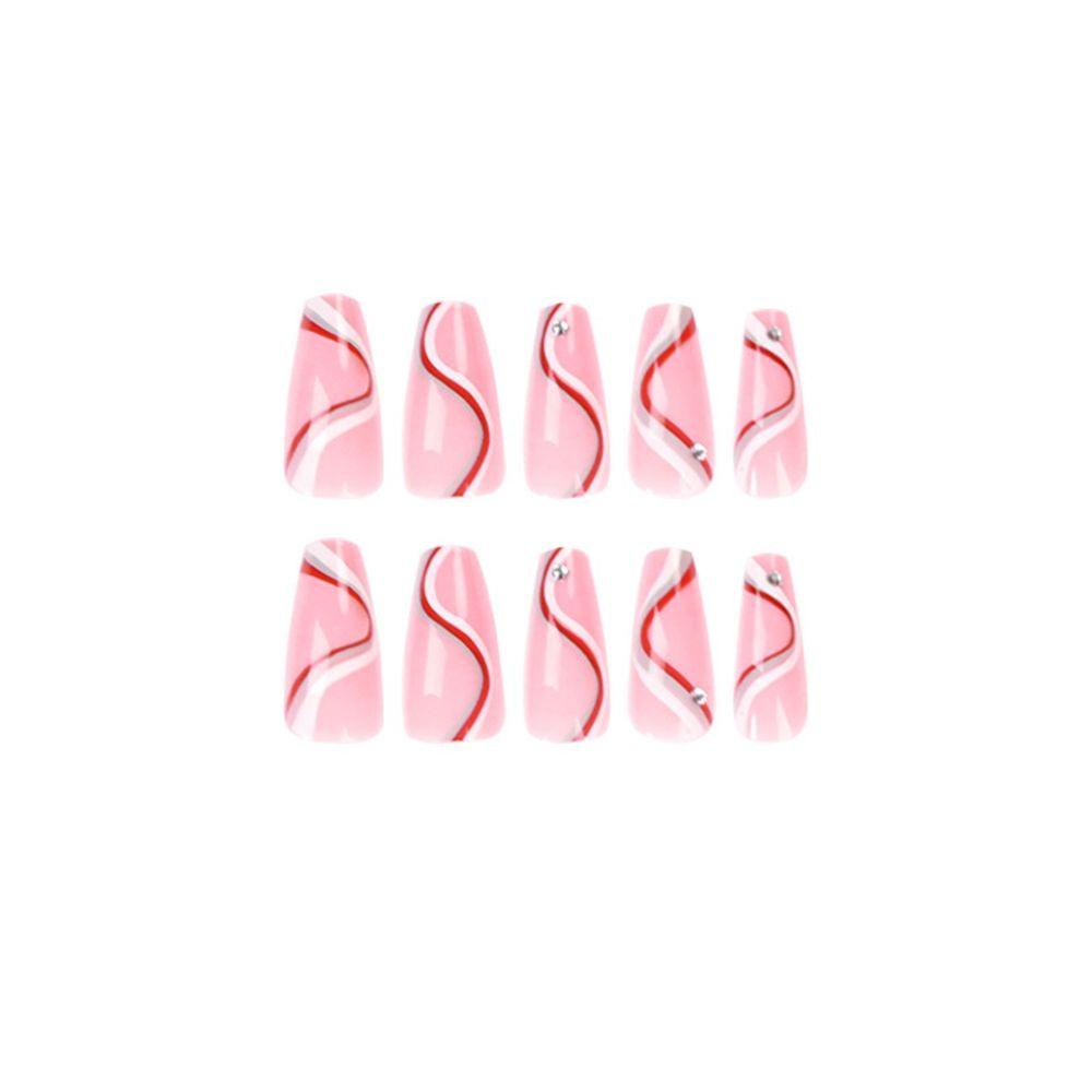 MIHAN1 Hộp 24 Móng Tay Giả Trang Trí Nghệ Thuật