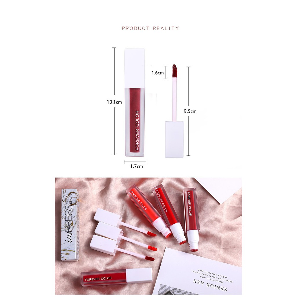 Son kem nhung bền màu Gloss Impression Lip Glaze D-215 Hot Trend -W177-A01T1