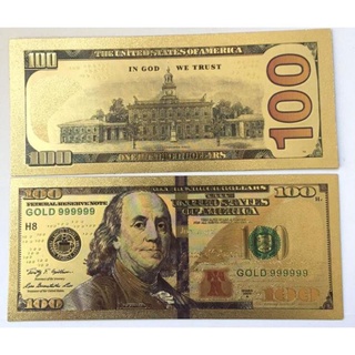 [SHOPEE TRỢ GIÁ] Tờ 100 USD mạ vàng