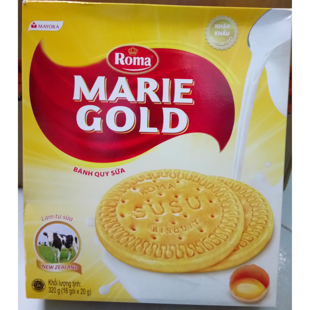Bánh quy sữa Roma Marie Gold 308g