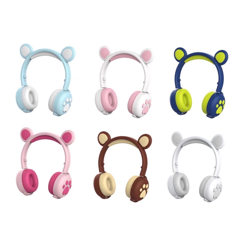 Tai nghe Bluetooth hình tai gấu