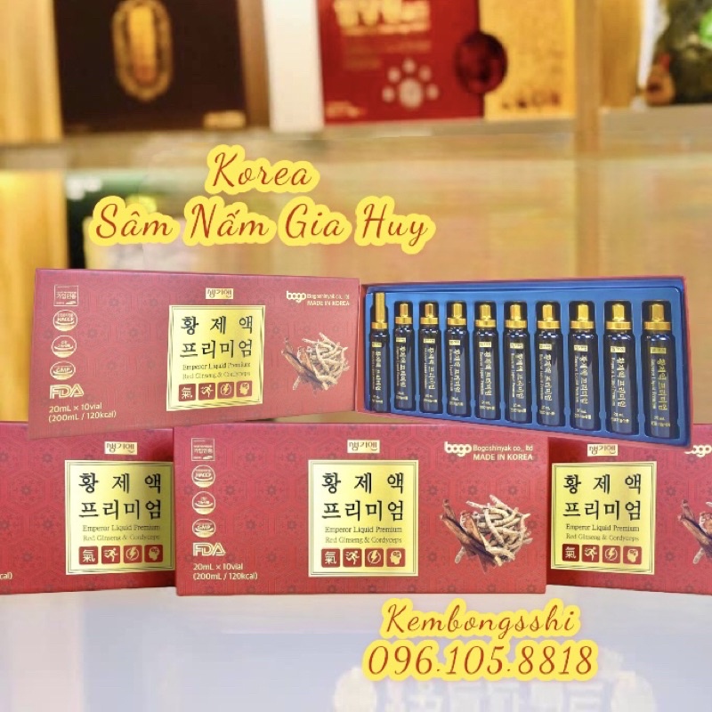 Tinh chất đông trùng hạ thảo hồng sâm Bogo Shinyak Hàn Quốc