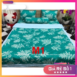 Bộ drap thun hàn quốc mẫu lá đẹp 4 món