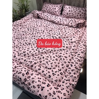 ❤️Bộ Chăn Phao Ga Gối Loại 1 kích thước 1m6x2m,được chọn mẫu🌟MẪU DA BÁO HỒNG