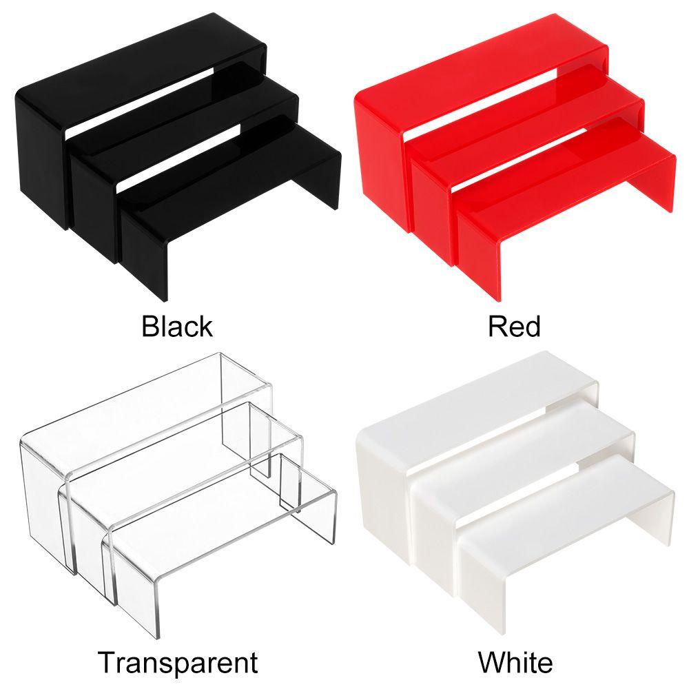 Kệ Trưng Bày Bánh Kẹo Hình Chữ U Màu Đen Bằng Acrylic Trong Suốt