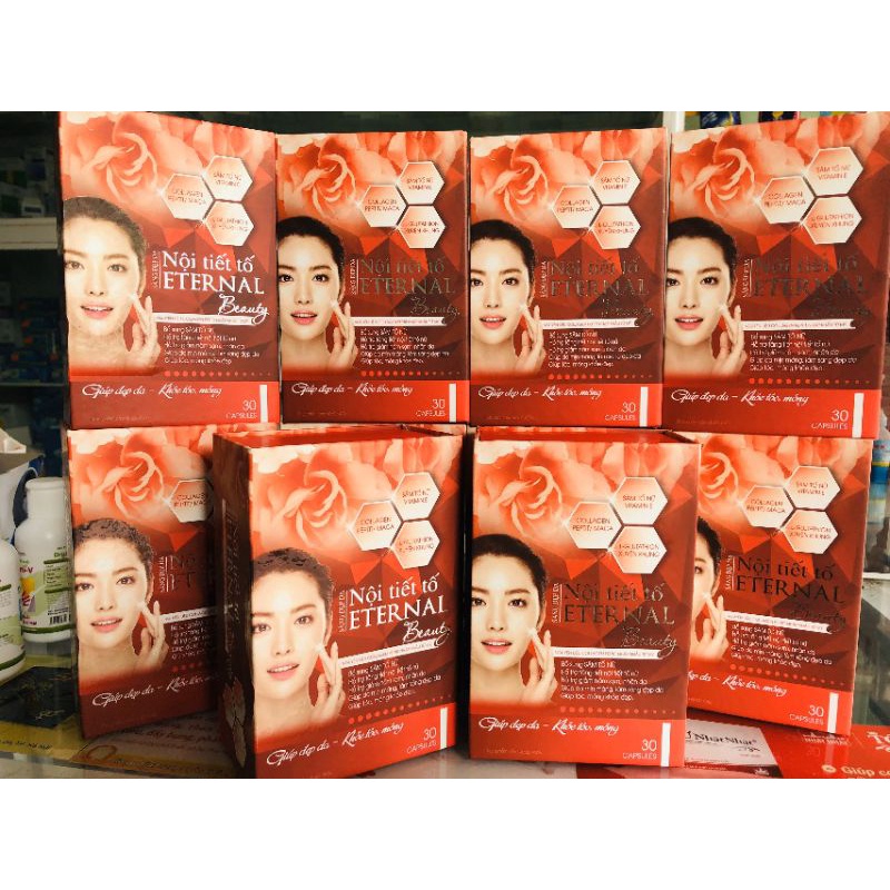 Viên uống nội tiết tố eternal beauty-tăng nội tiết tố nữ,giảm nám da,sáng đẹp da, lọ 30 viên