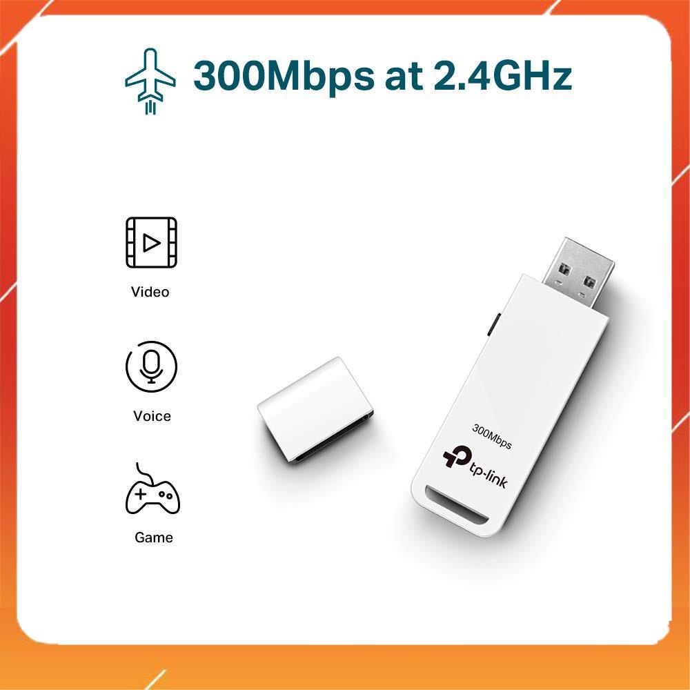 HOT HOT TP-Link TL-WN821N - USB Wifi Hỗ Trợ Kết Nối Không Dây Chuẩn N Tốc Độ 300Mbps - Hàng Chính Hãng