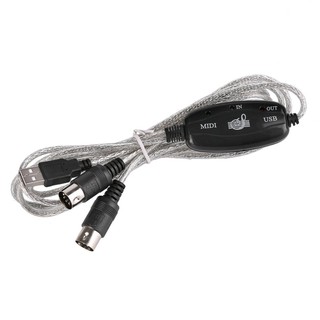 Dây cáp đầu vào Usb đầu ra MIDI hỗ trợ kết nối máy tính với các thiết bị nhạc cụ chuyên nghiệp