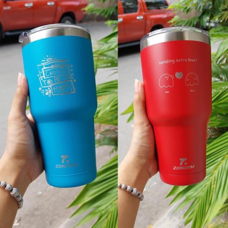 Ly giữ nhiệt 900ml - Ly giữ nhiệt có túi xách - Ly giữ nhiệt vỏ nhám chống trầy inox 304